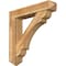 Ekena Millwork Olympic Arts and Crafts Rough Sawn Bracket w/ Offset Brace, Western Red Cedar, 8"W x 40"D x 40"H BKT0806X40X40OLY03RWR - alternate 1